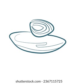 ilustración de doodle de vector de perfume dibujo de línea aislada dibujado a mano