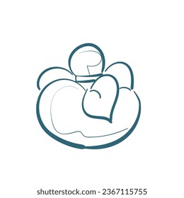 perfume vector doodle illustration isolated line art sketch hand drawn
