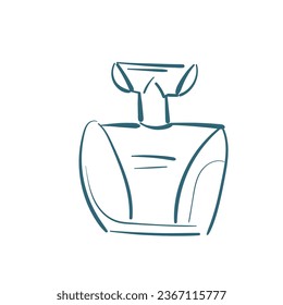perfume vector doodle illustration isolated line art sketch hand drawn