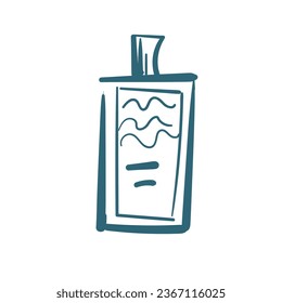 perfume vector doodle illustration isolated line art sketch hand drawn