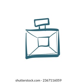 perfume vector doodle illustration isolated line art sketch hand drawn