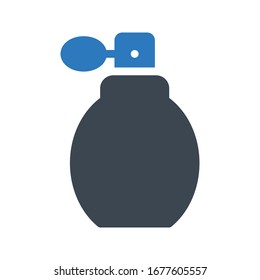 perfume vector glyph color icon 