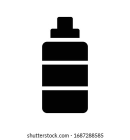 icono plano de glifo vector de perfume 
