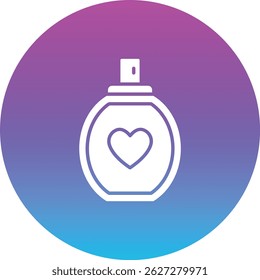 Icono de Vector de perfume. Se puede utilizar para aplicaciones de impresión, móviles y de Web.