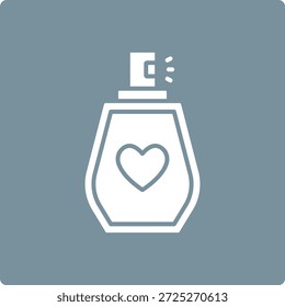 Icono de Vector de perfume. Se puede utilizar para aplicaciones de impresión, móviles y de Web.