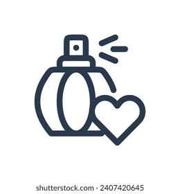 Perfume Vector Icon Illustration for Fragrant Memories