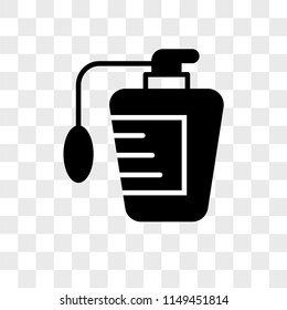 Perfume vector icon on transparent background, Perfume icon