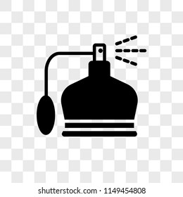 Perfume vector icon on transparent background, Perfume icon