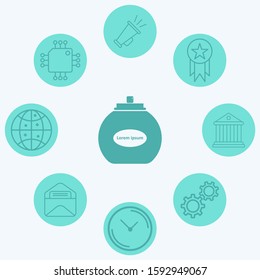Perfume vector icon sign symbol