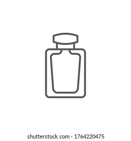 Perfume vector icon symbol isolated on white background