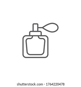 Perfume vector icon symbol isolated on white background