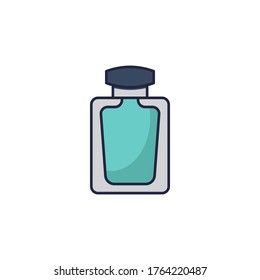 Perfume vector icon symbol isolated on white background