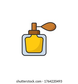 Símbolo de icono del vector Perfume aislado en fondo blanco