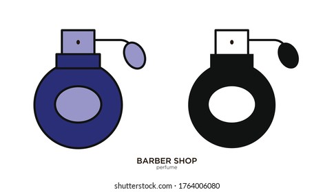 Perfume vector illustration lineal color and filled design
