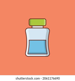 perfume Vector illustration on a transparent background. Premium quality symbols.Vector line flat color icon for concept and graphic design.