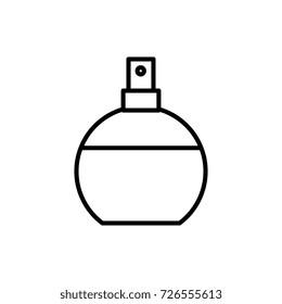 perfume vector line icon, sign, illustration on background, editable strokes