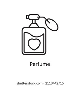 Perfume vector Outline Icon Design illustration. Home Improvements Symbol on White background EPS 10 File