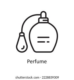 Perfume  Vector Outline Icon Design illustration. Housekeeping Symbol on White background EPS 10 File