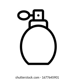 perfume vector thin line icon 