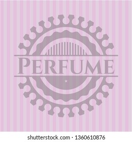 Perfume vintage pink emblem