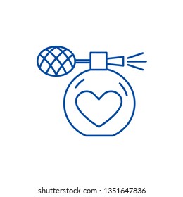 Perfumery line icon concept. Perfumery flat  vector symbol, sign, outline illustration.