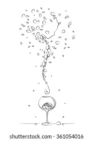 Perfumery phantom drawing