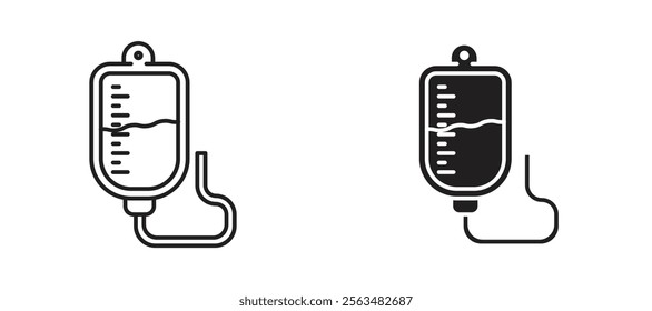 Perfusion icons in outline and fill. vector illustration for ui.