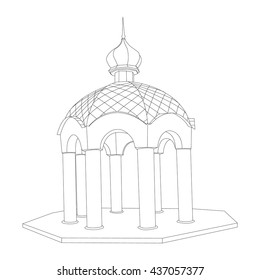 pergola image with columns and classical arches