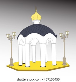 pergola image with columns and classical arches