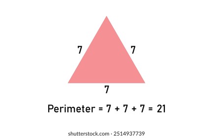 Perimeter of equilateral triangle in mathematics.