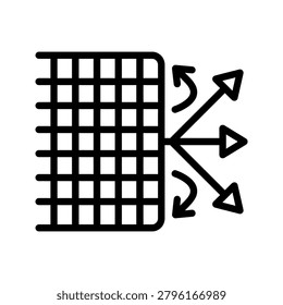 Perimeter Firewall Barrier Icon for Network Defense