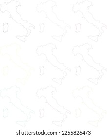 Perimetral of Italy Penisula in vectors