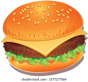 The perimium illustration burger vector