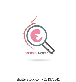 Perinatal center symbol design, vector illustration