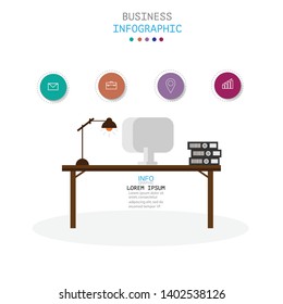 Period of accountants and financier reports submission vector illustration