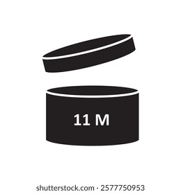 Period After Opening Symbol.vector flat black simple trendy style illustration for web and app..eps