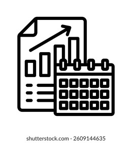 Period Line Vector Illustration On White Background.