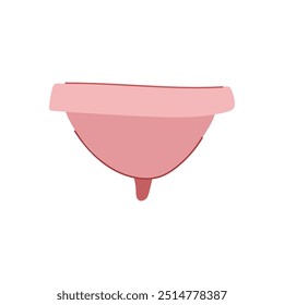 período menstrual xícara desenho animado. reutilizável ecofriendly, higiene sustentável, silicone alternativa período menstrual xícara sinal. isolado símbolo vetor ilustração