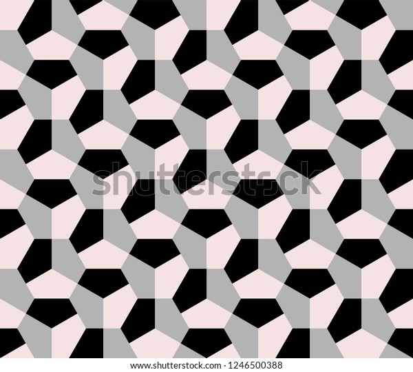 Periodic pentagonal tiling\
pattern