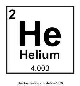 Periodic Table Element Helium Stock Vector (Royalty Free) 466524170