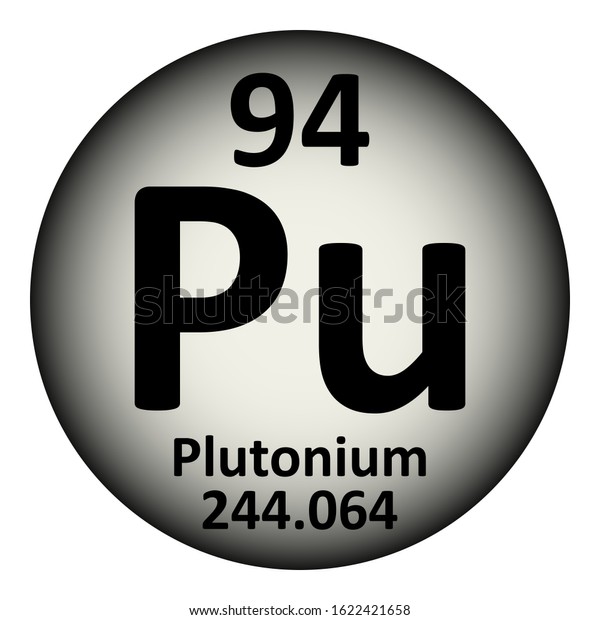 Periodic Table Element Plutonium Icon On Stock Vector (Royalty Free ...