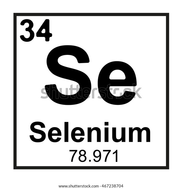 Periodic Table Symbol Of Selenium Stock Vector Illustration Of - Vrogue