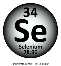 Periodic Table Element Selenium Icon On Stock Vector (Royalty Free ...