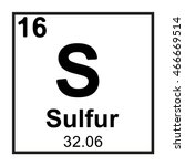 Periodic table element Sulfur