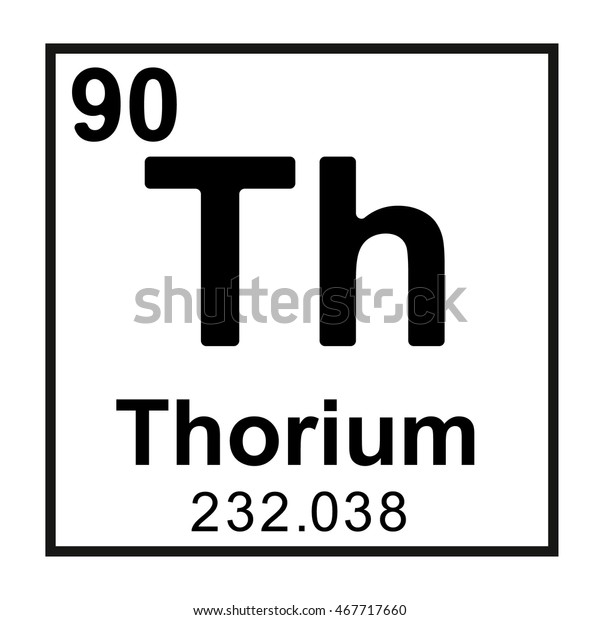 Periodic Table Element Thorium Stock Vector (Royalty Free) 467717660