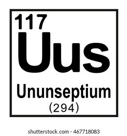 Periodic Table Element Ununtrium Stock Vector (Royalty Free) 467718092