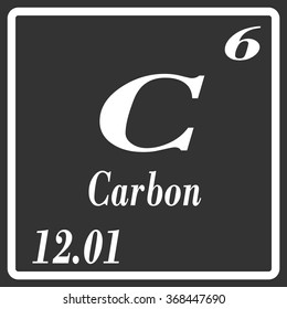 Periodic Table Elements Carbon Stock Vector (Royalty Free) 368447690 ...