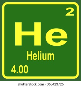 Periodic Table Elements Helium Stock Vector (royalty Free) 368423726 