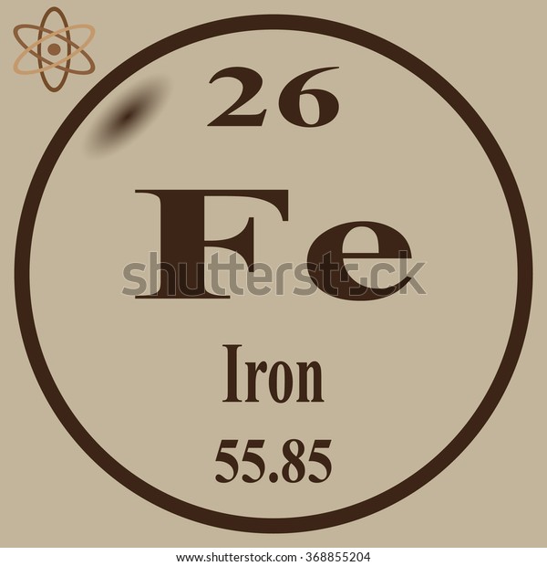 Periodic Table Elements Iron Stock Vector (Royalty Free) 368855204 ...