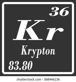 Periodic Table of Elements - Krypton